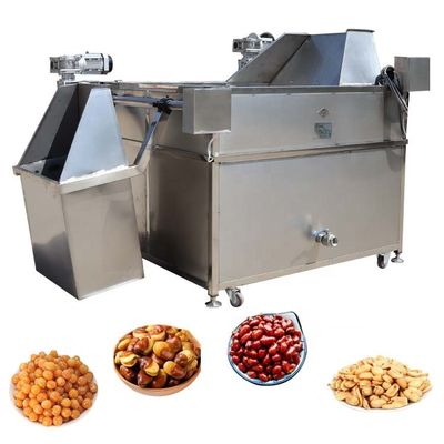 SUS304 Stirring Plantain Chips Peanut Automatic Frying Machine