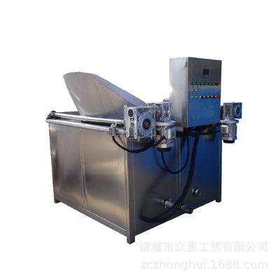 SUS304 Stirring Plantain Chips Peanut Automatic Frying Machine