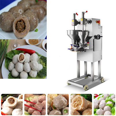 Vertical High Capacity Fishball Mold Filling Stuffed Meatball Machine