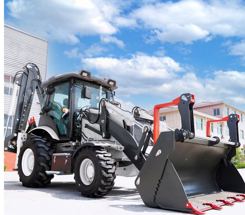 Diesel Tractor Loader Backhoe 1.2ton Agriculture Tractor Machine 0.1cbm Bucket