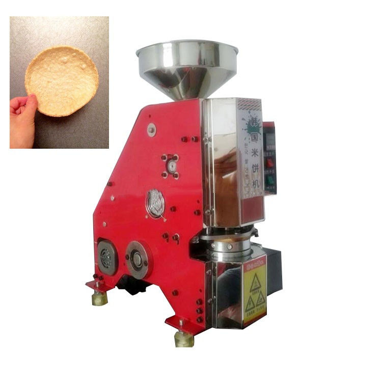 Korea Rice Cake Maker Machine / Snack Food Crispy Thin Rice Cake Making Machine