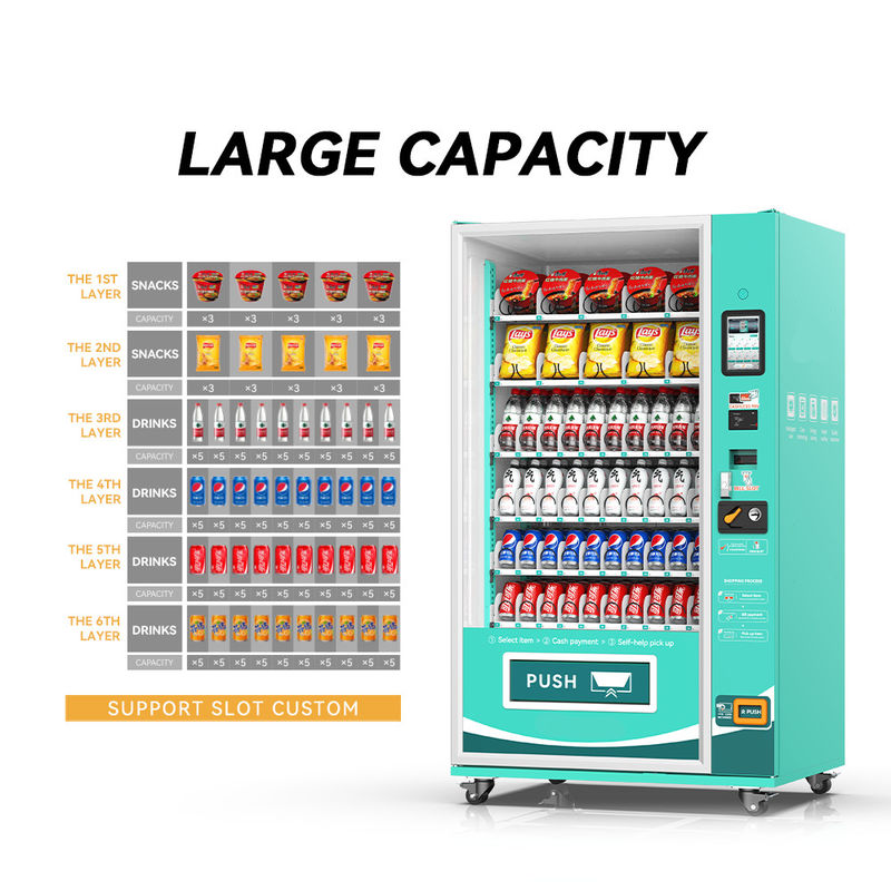 Customized Design China Bulk Vending Machines Commercial Vending Machine Touch For Foods And Drinks