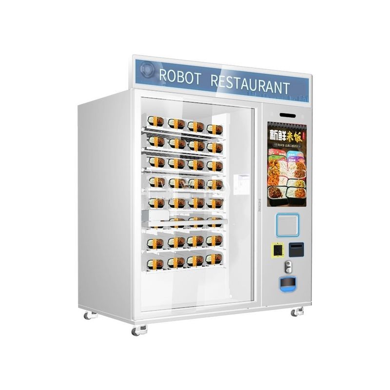 Hot Sale Fast Food Coffee Cupcake Automatic 32 Inch Touchscreen Microwave Heating Vending Machine