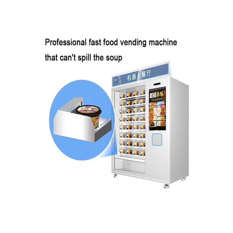 Hot Sale Fast Food Coffee Cupcake Automatic 32 Inch Touchscreen Microwave Heating Vending Machine