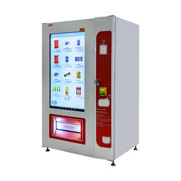 Indoor Free Standing Smart Advertising LCD Display Vending Machine With Custom Touch Screen UI, Remotely Managed Digital