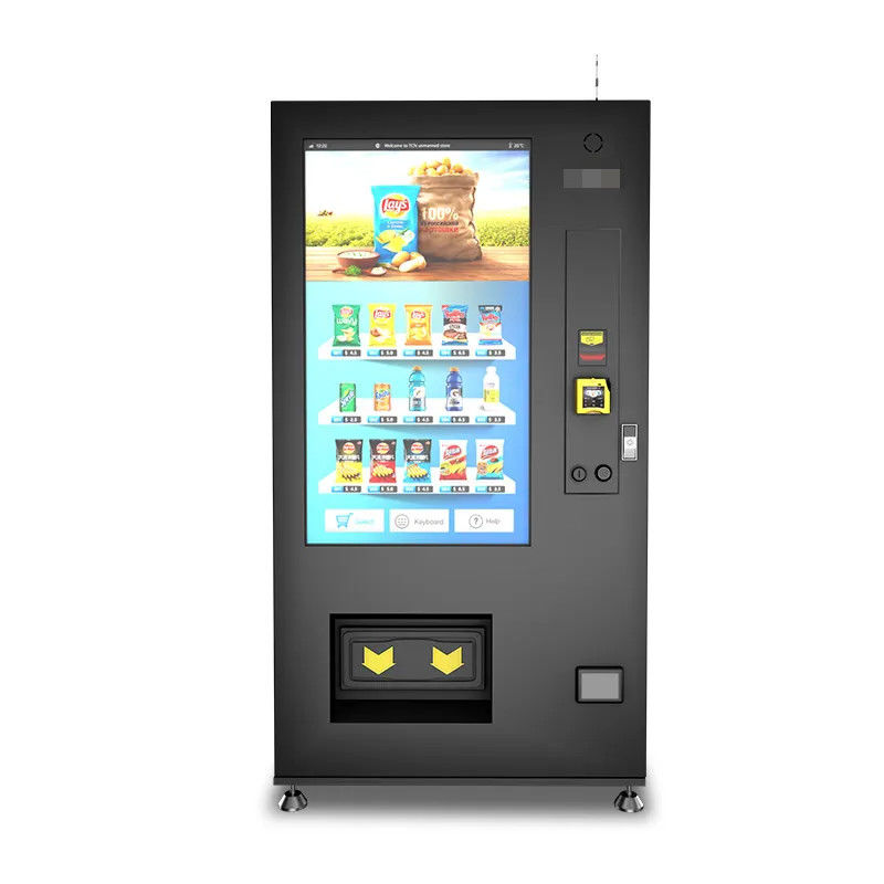 Indoor Free Standing Smart Advertising LCD Display Vending Machine With Custom Touch Screen UI, Remotely Managed Digital