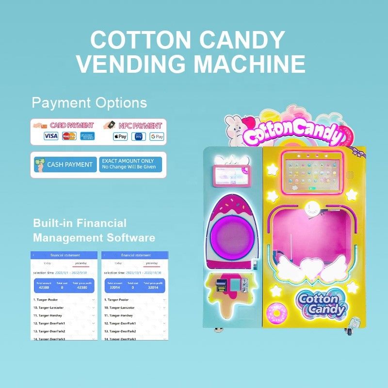 220V-240V Automatic Cotton Candy Machine For Sugar Raw Material Production