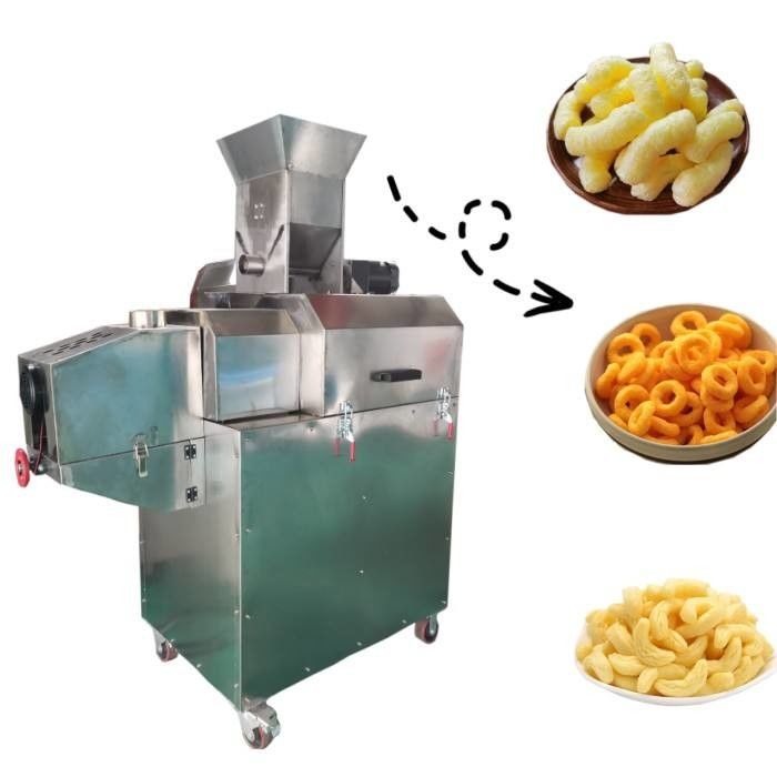Easy Operation Stainless Steel Corn Puff Making Machine For Snack Food Extrusion