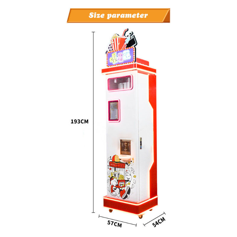 Popcorn Machine Card Operated Vendor Popcorn Coin Food Snack Vending Machine Distributors