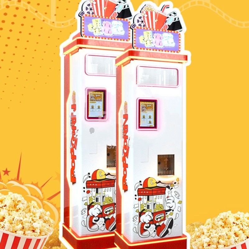 Popcorn Machine Card Operated Vendor Popcorn Coin Food Snack Vending Machine Distributors