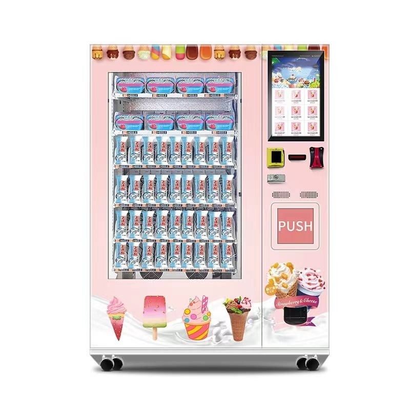 Advanced Touch Screen Technology Automatic Juice Vending Machine For Large Product Selection