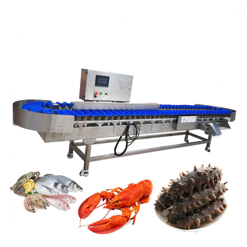 1000g Fish Seafood Fruit Conveyor Automatic Weight Sorting Machine