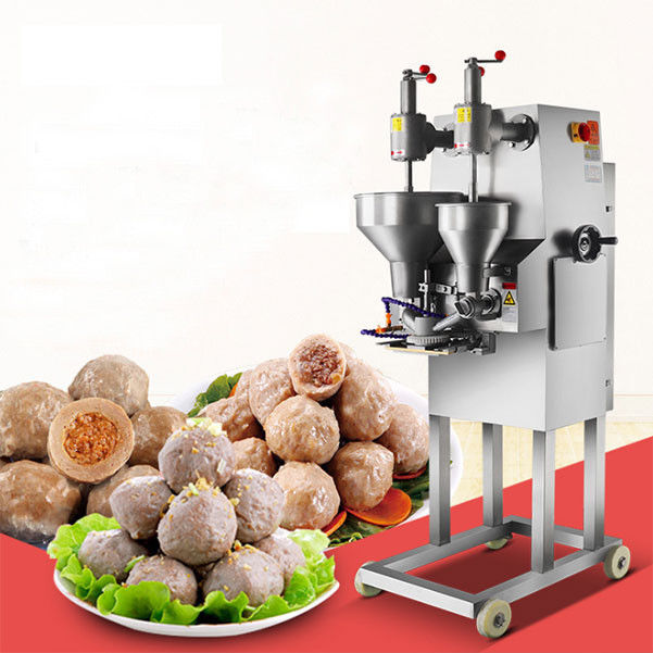 Vertical High Capacity Fishball Mold Filling Stuffed Meatball Machine